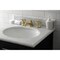 Kingston Brass KS4467RX Widespread Bathroom Faucet with Brass Pop-Up, Brushed Brass KS4467RX - alternate 2
